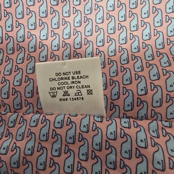 Vineyard Vines Women's Small Pink Puffer Vest Goose Down Zip Pockets - Picture 9 of 11